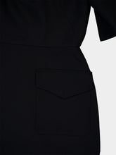 Givenchy Black Wool Mini Dress