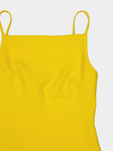 Givenchy Golden Yellow Crepe Cady Midi Dress