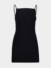 Givenchy Black Sliced Crepe Cady Mini Dress