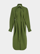 Givenchy Khaki Cotton Poplin Shirt Dress