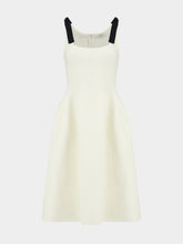 Givenchy White Compact Knit Midi Dress with Bows