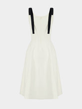 Givenchy White Compact Knit Midi Dress with Bows