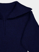 Givenchy Cobalt Blue Slashed Wool and Cashmere Mini Dress