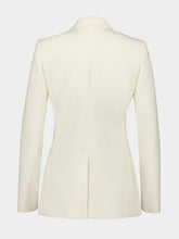 Givenchy Ivory Wool-Blend Structured Blazer