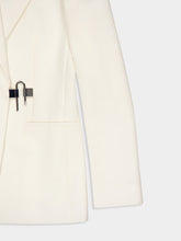 Givenchy Ivory Wool-Blend Structured Blazer