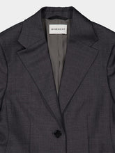 Givenchy Grey Mix Wool Single-Breasted Blazer