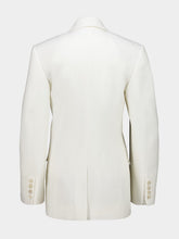 Givenchy White Double-Breasted Cocoon Jacket