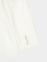 Givenchy White Double-Breasted Cocoon Jacket