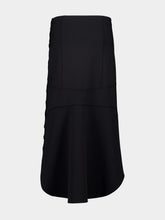 Givenchy Black Punto Milano Skirt with Buttons