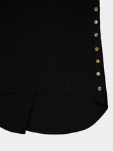 Givenchy Black Punto Milano Skirt with Buttons