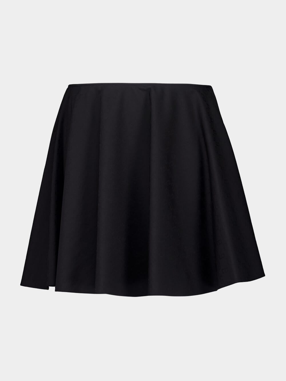 Black Monogram 72 Jacquard Skirt