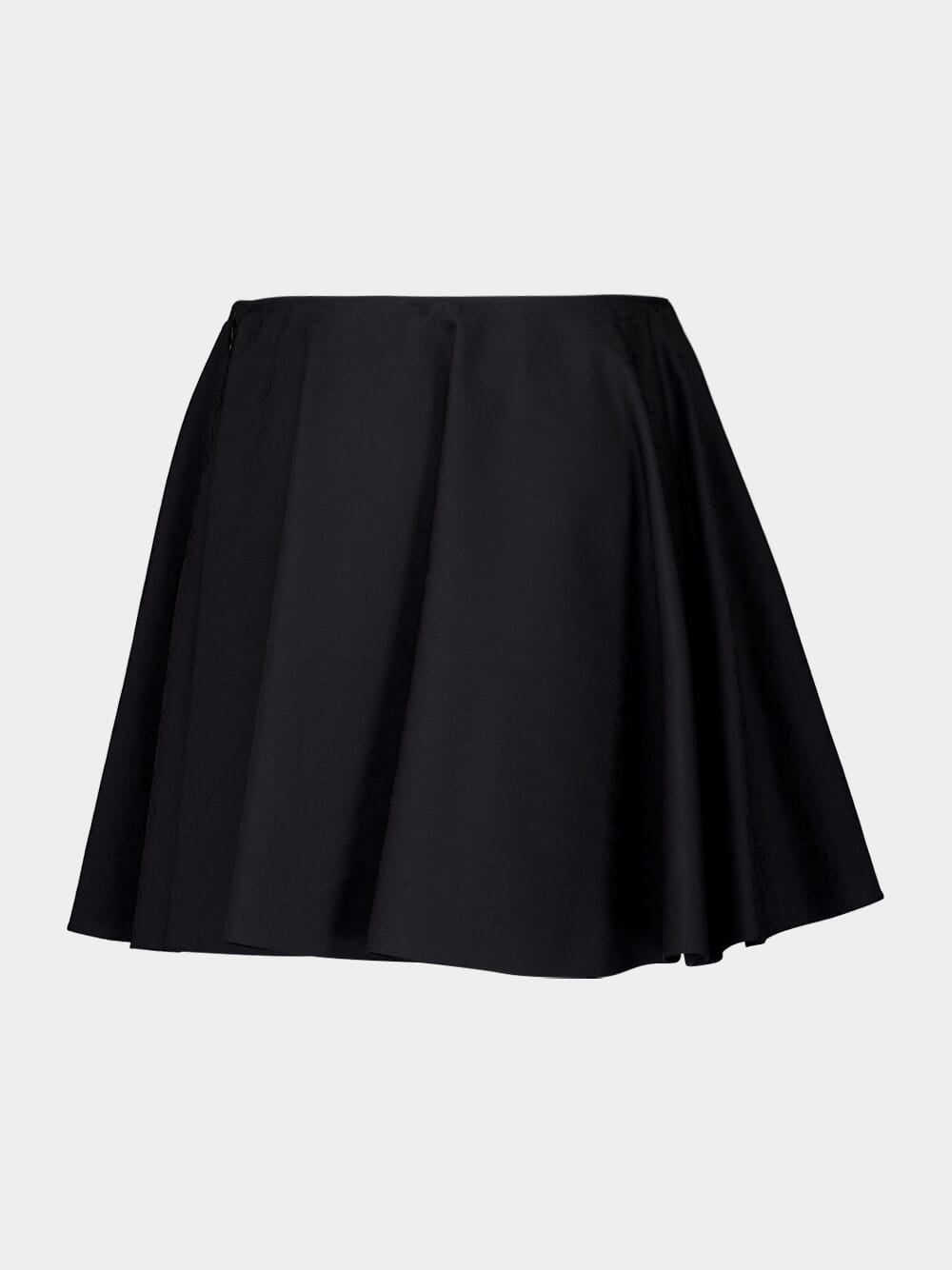 Black Monogram 72 Jacquard Skirt