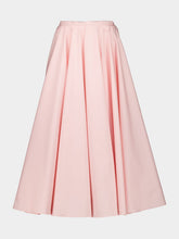 Givenchy Silk Pink Long Circular Skirt in Poplin