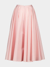 Givenchy Silk Pink Long Circular Skirt in Poplin