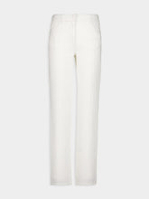 Givenchy White Mid-Waist Straight-Leg Denim Trousers