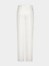 Givenchy White Mid-Waist Straight-Leg Denim Trousers