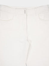 Givenchy White Mid-Waist Straight-Leg Denim Trousers