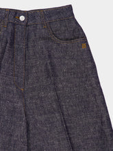 Givenchy Denim Blue Cropped Palazzo Pants