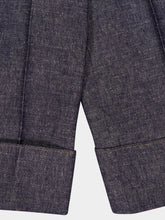 Givenchy Denim Blue Cropped Palazzo Pants