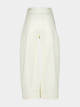 Givenchy Ivory Cropped Cocoon Cargo Pants