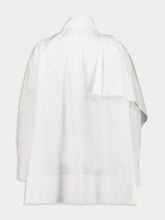 Givenchy White Cotton Shirt with Shoulder Bow