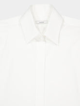 Givenchy White Asymmetric Cotton Poplin Shirt