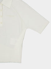 Givenchy Ivory Cotton Silk Knit Polo Shirt