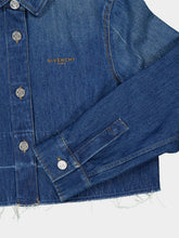 Givenchy Medium Blue Denim Shirt with Raw Hem