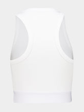 Givenchy White Cropped Tank Top with Logo Band