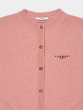 Givenchy Light Pink Wool and Cashmere Cropped Cardigan