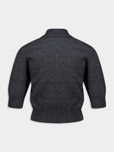 Givenchy Slate Wool-Blend Embroidered Polo Top