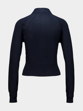 Givenchy Navy Cotton Silk Knit Long-Sleeve Polo