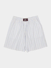 Marni Light Blue Striped Poplin Bermuda Shorts