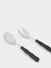 Capdeco Byblos Bamboo Black Salad Serving Set