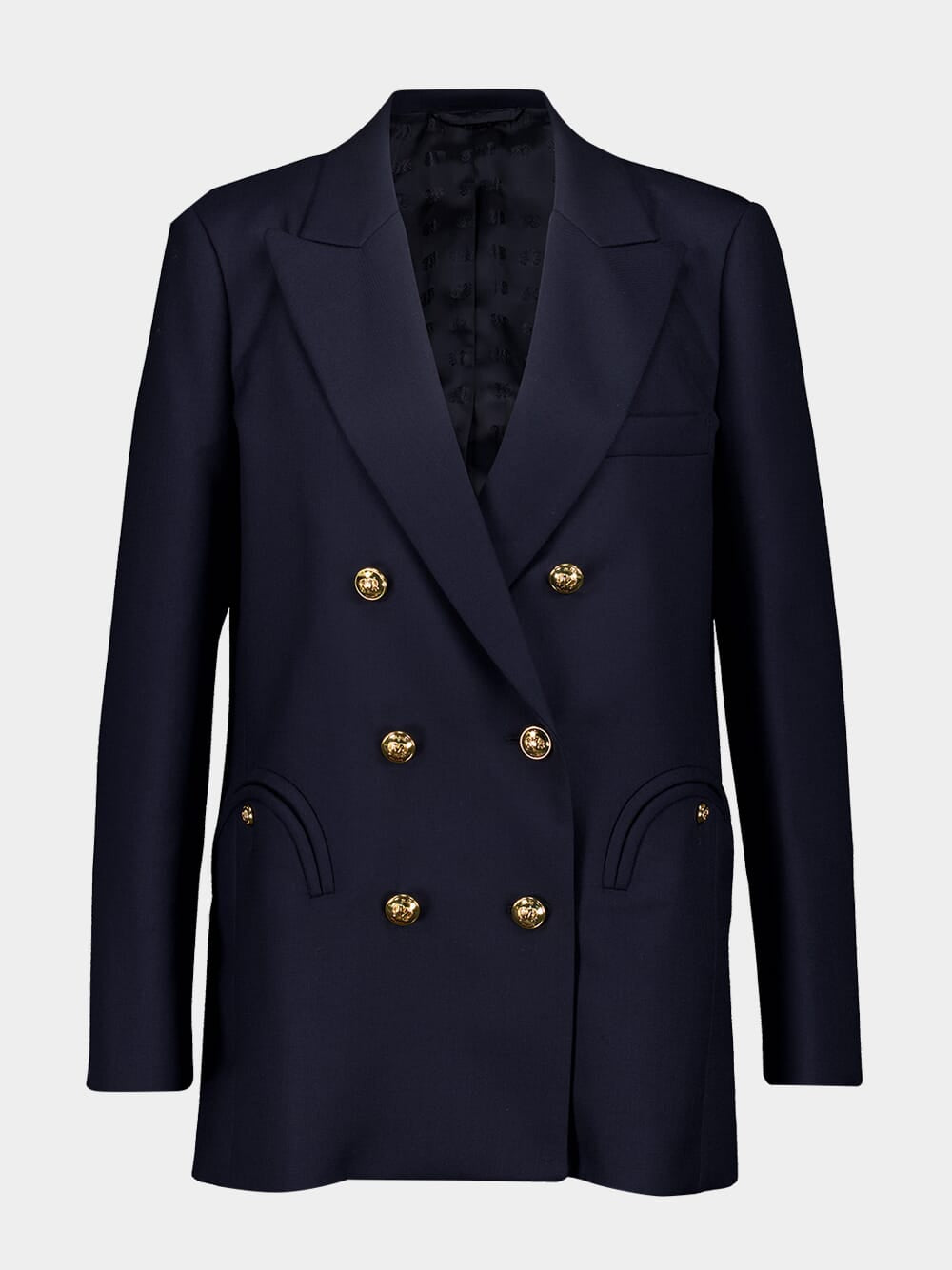 Navy Double-Breasted Everynight Blazer