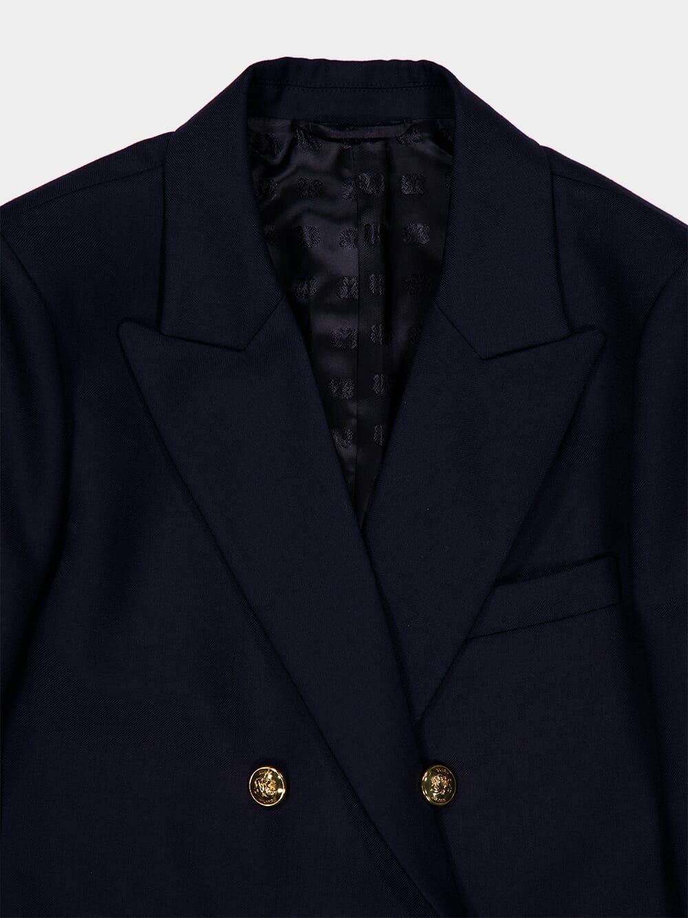 Navy Double-Breasted Everynight Blazer