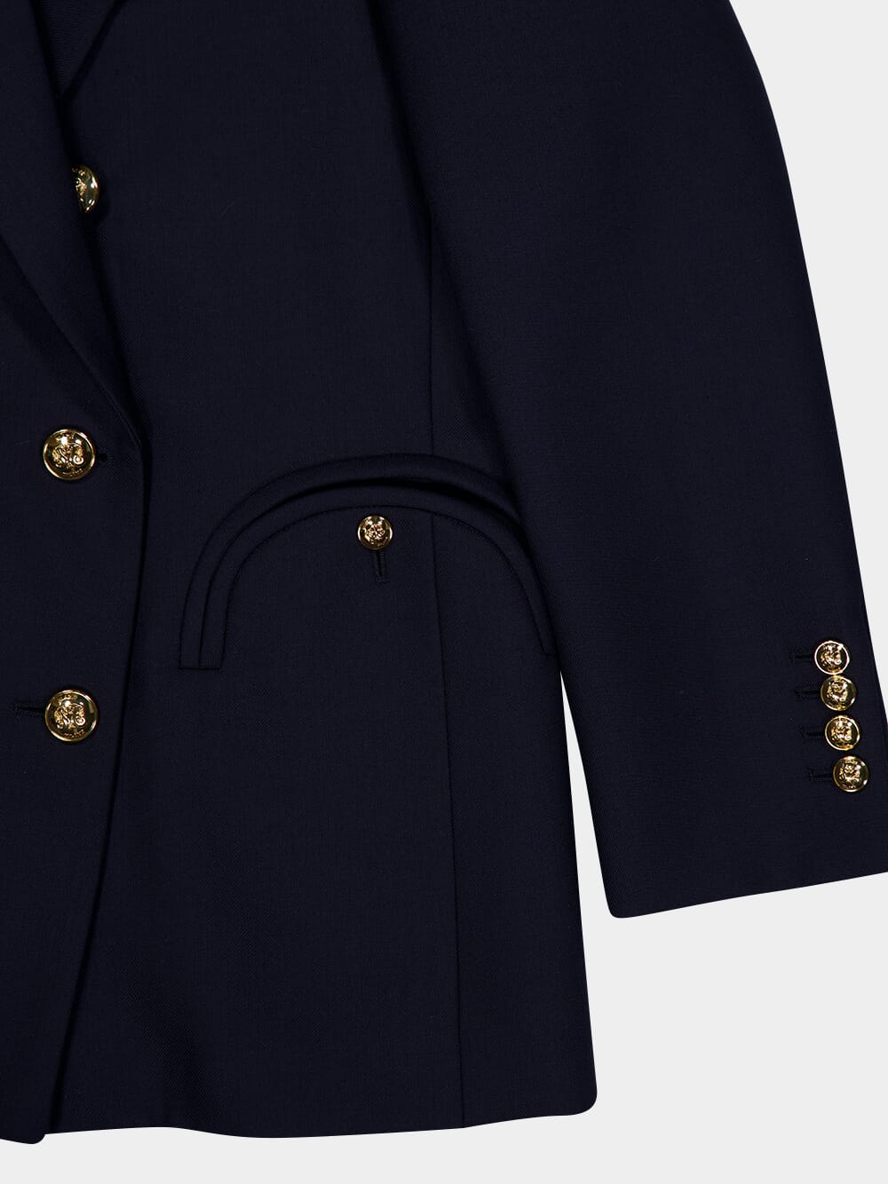 Navy Double-Breasted Everynight Blazer