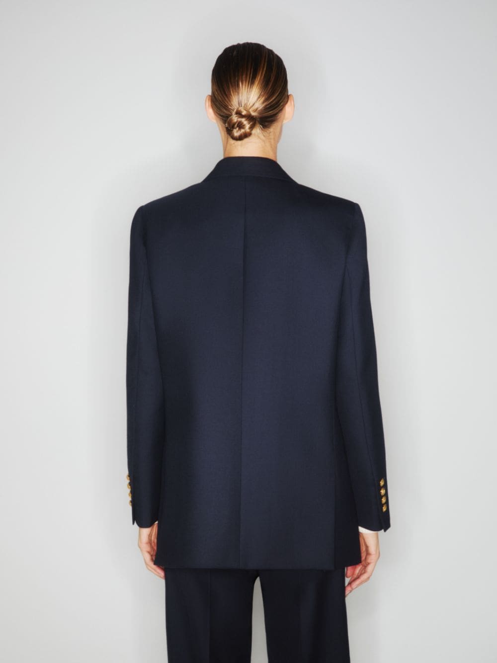 Navy Double-Breasted Everynight Blazer