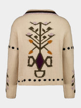 Baziszt Off-White Garden Wool Cardigan