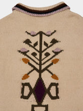 Baziszt Off-White Garden Wool Cardigan