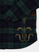 Baziszt Green Blue Masin Cotton Jacket