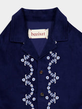 Baziszt Navy Blue Ponic Corduroy Jacket
