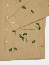 Baziszt Beige Cotton Hemp Rust Shirt