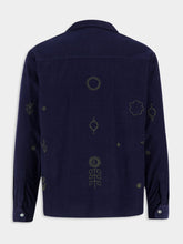 Baziszt Navy Blue Cotton Serenade Shirt