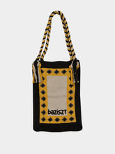 Baziszt Black Touch Wood Tote Bag