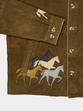 Baziszt Khaki Valero Suede Horse Jacket