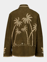 Baziszt Khaki Green Suede Stdom Swagger Jacket