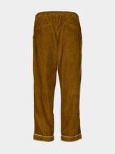 Baziszt Brown Lace Trim Cotton Trousers