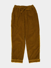 Baziszt Brown Lace Trim Cotton Trousers