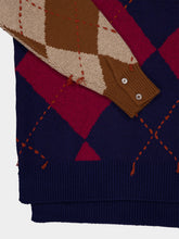 Baziszt Burgundy Blue Atgal Cashmere Jumper